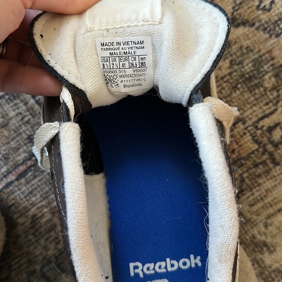 Reebok royal flag transport leather shoes size 8.5 brown - Picture 5 of 8